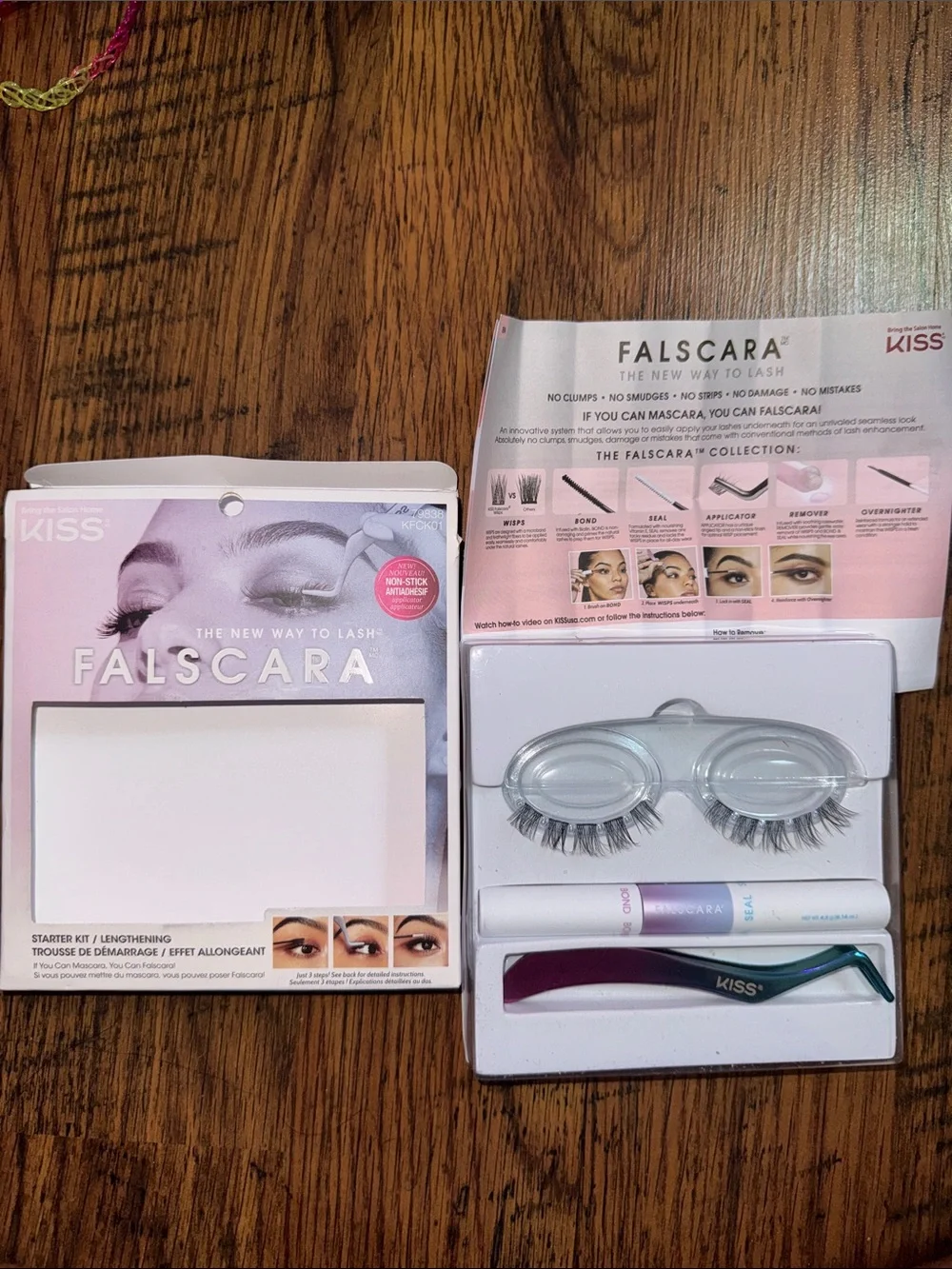 KISS Falscara Lash Starter Kit - Purple and Silver Tools C1.RBk.M